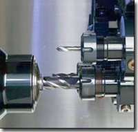 Machining gun drilled